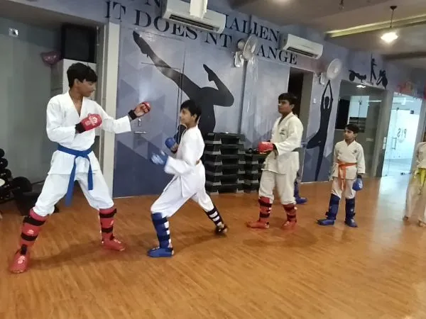 Karate class at KGI Gujarat Ahmedabad